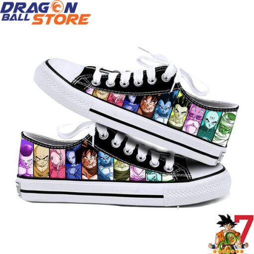 Dragon Ball All Characters Men's Canvas Shoes - Dragon Ball Store