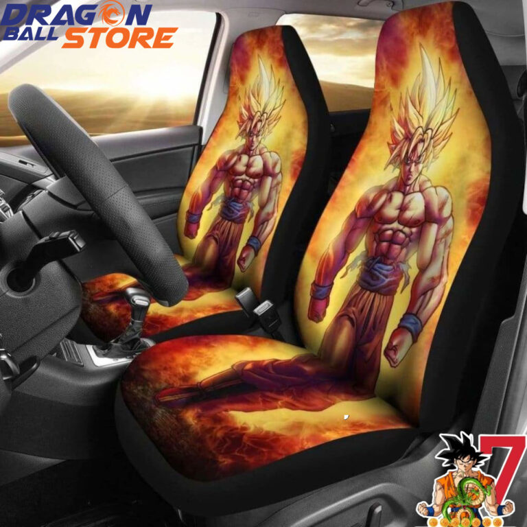 Dragon Ball Goku Super Saiyan Car Seat Covers
