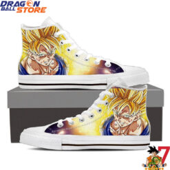 Dragon Ball Goku Super Saiyan Fight High-Top Shoes - Dragon Ball Store