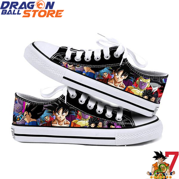 Dragon Ball Canvas Low Top Shoes