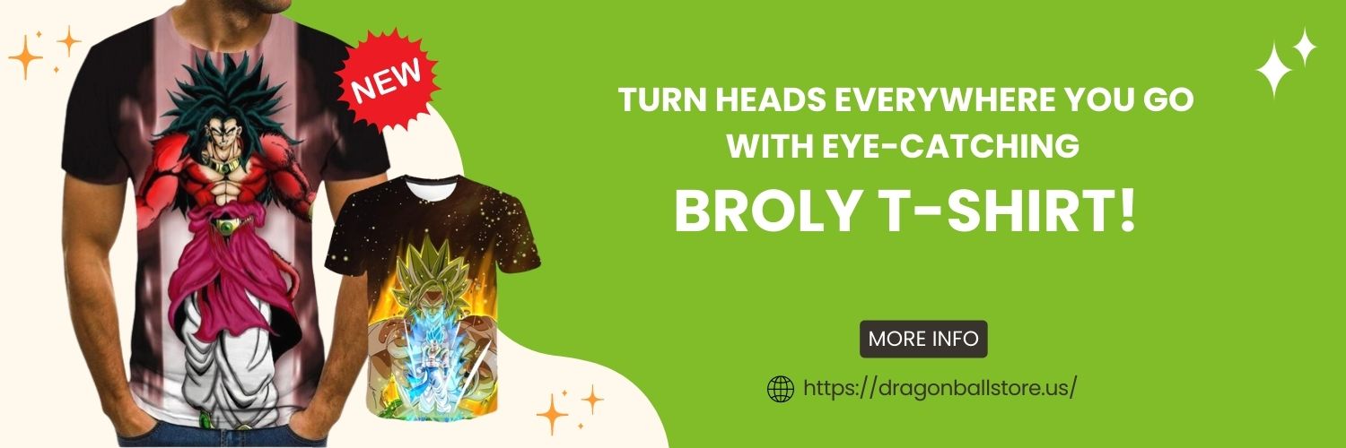 turn heads everywhere you go with eye-catching broly t-shirt