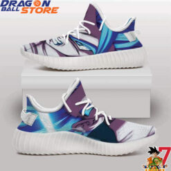 Amazing Dragon Ball Z Vegito Super Saiyan Blue Yeezy Sneakers