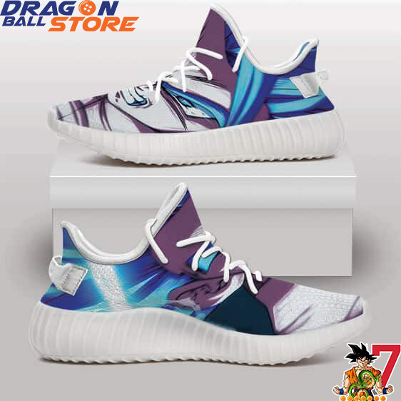 Amazing Dragon Ball Z Vegito Super Saiyan Blue Yeezy Sneakers