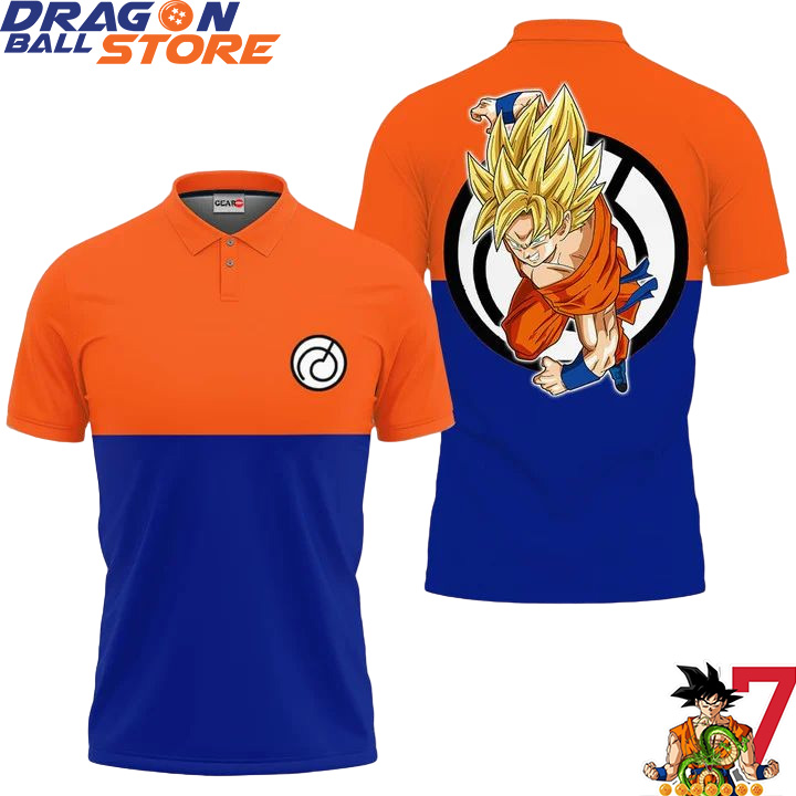 Dragon Ball Goku Super Saiyan Polo Shirts