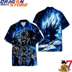 Dragon Ball Z Vegeta Blue Hawaiian Shirt
