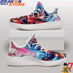 Son Goku Kaioken Fighting Technique Yeezy Sneakers