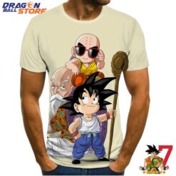 Cute Kid Goku Krillin Master Roshi Vintage T-Shirt