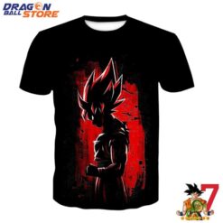 DBZ Super Saiyan Goku Red Angry T-Shirt