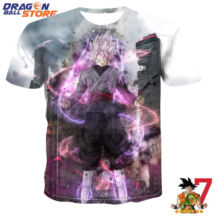 Dragon Ball Black Goku Power Up Lightning T-Shirt