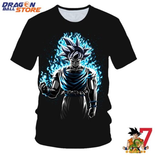 Dragon Ball Serious Son Goku Light Blue T-Shirt