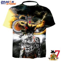 Dragon Ball Shenron Dragon And Goku Cool Style T-Shirt