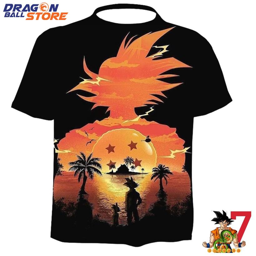 Dragon Ball Son Goku Shadow And His Son T-Shirt