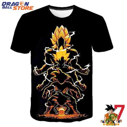 Dragon Ball Son Goku Super Saiyans Grow Up Level T-Shirt