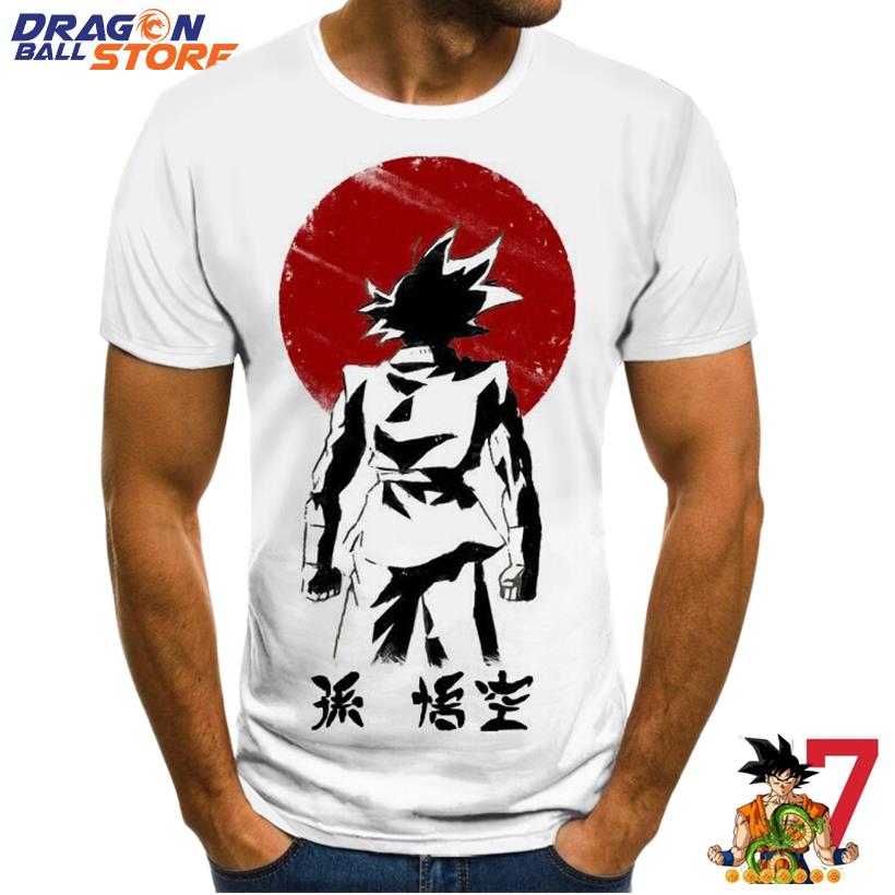Dragon Ball Son Goku Vinil Textil Anime ver 2 T-Shirt