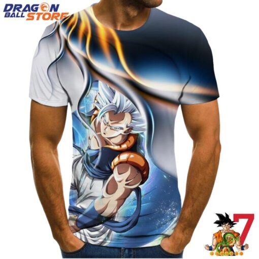 Dragon Ball Son Goku White Hair T-Shirt