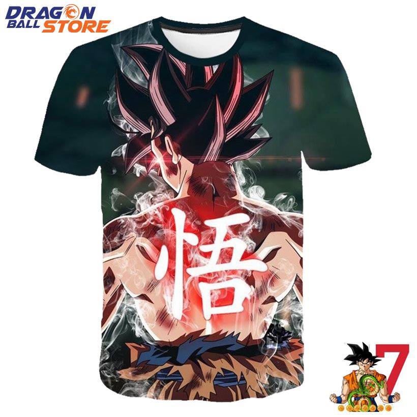 Dragon Ball Super Goku Kanji Symbol Epic Back T-Shirt