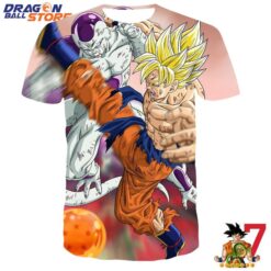 Dragon Ball Z Angry Frieza VS Goku Fighting T-Shirt