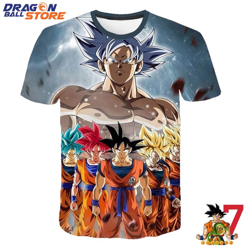 Dragon Ball Z Son Goku All Levels Super Saiyan T-Shirt