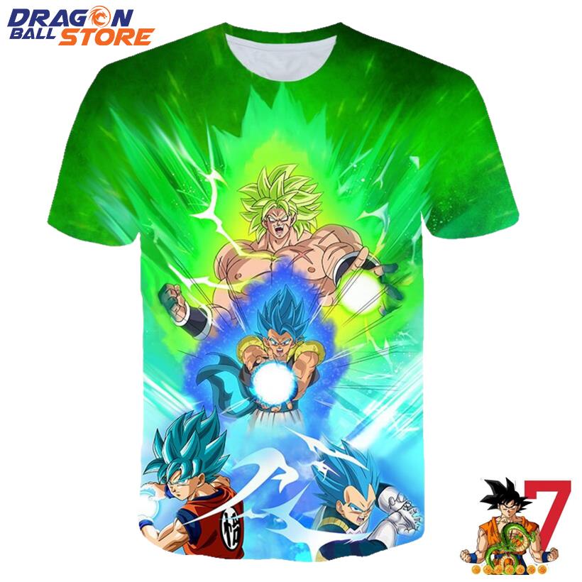 Dragon Ball Z Son Goku Vegeta Broly Super Saiyan Trio Cool T-Shirt