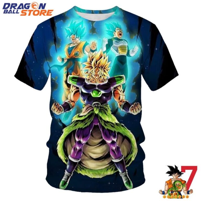 Dragon Ball Z Super Power Broly Son Goku And Vegeta T-Shirt