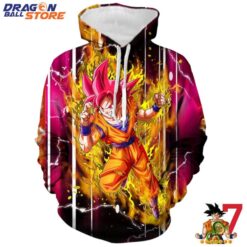 Goku Super Saiyan Power Thunder Hoodie
