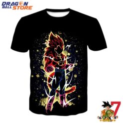 Son Goku Amazing Lightning Red Power Up T-Shirt
