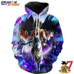 Dragon Ball Hoodie DBZ Goku Vegeta Super Saiyan God Blue Awesome Style Hoodie