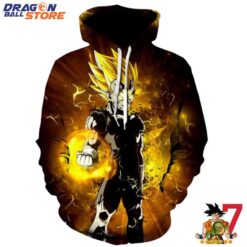 Dragon Ball Hoodie DBZ Vegeta Super Saiyan Striking Pose Fantastic Hoodie