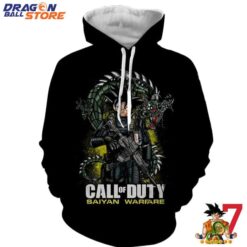 Dragon Ball Hoodie Dragon Ball Goku Call Of Duty Meta Saiyan Warfare Epic Hoodie