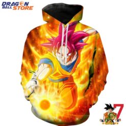 Dragon Ball Hoodie Dragon Ball Son Goku Pink Hair Super Saiyan Hoodie