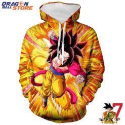 Dragon Ball Hoodie Dragon Ball Son Goku Super Saiyan 4 Hoodie