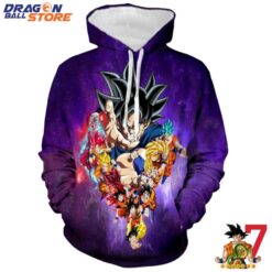 Dragon Ball Hoodie Dragon Ball Son Goku Super Saiyan All Forms Hoodie