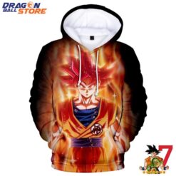 Dragon Ball Hoodie Dragon Ball Son Goku Super Saiyan Red Hair Hoodie