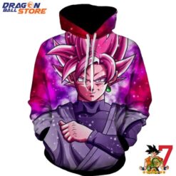 Dragon Ball Hoodie Dragon Ball Super Saiyan Black Goku Rose Cool Hoodie