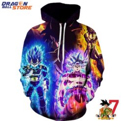 Dragon Ball Hoodie Dragon Ball Super Saiyan Blue Son Goku Vegeta Badass Hoodie