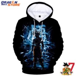 Dragon Ball Hoodie Dragon Ball Super Saiyan Goku Cool Style KanJi Hoodie