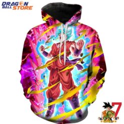 Dragon Ball Hoodie Dragon Ball Super Strong Mighty Son Goku Red Blue Hoodie