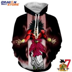 Dragon Ball Hoodie Dragon Ball Z Legendary Super Saiyan Broly 4 Dope Aura Hoodie