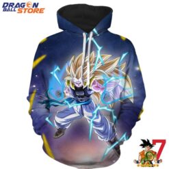 Dragon Ball Hoodie Dragon Ball Z The Fearless Gogeta In Super Saiyan 3 Hoodie