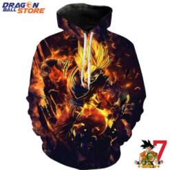 Dragon Ball Hoodie Goku Super Saiyan Amazing Aura Ultimate Power Hoodie