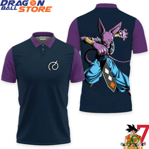 Dragon Ball Polo Shirts - Dragon Ball Beerus Polo Shirts