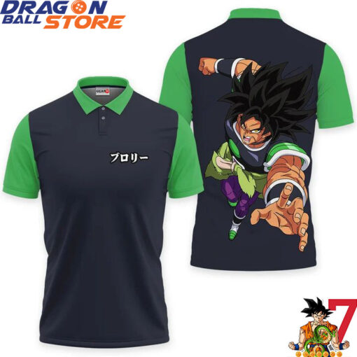 Dragon Ball Polo Shirts - Dragon Ball Broly Kanji Polo Shirts