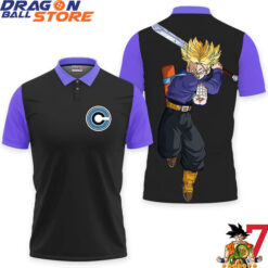 Dragon Ball Polo Shirts - Dragon Ball Trunks Super Saiyan Polo Shirts
