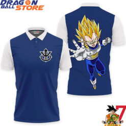 Dragon Ball Polo Shirts - Dragon Ball Vegeta Super Saiyan Polo Shirts