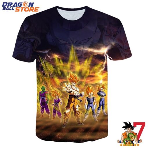 Dragon Ball T-Shirt - All Super Saiyan Amazing Power T-Shirt