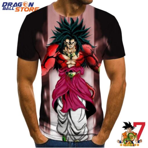 Dragon Ball T-Shirt - DBZ Legendary Super Saiyan Broly With Black Hair T-Shirt