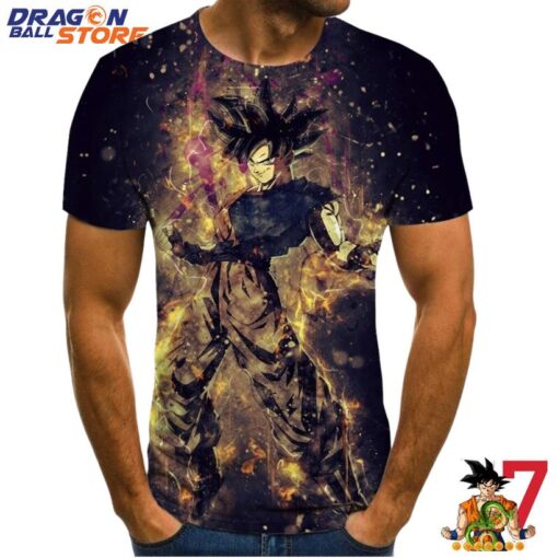 Dragon Ball T-Shirt - DBZ Super Saiyan Blue Goku Aura Power Angry T-shirt