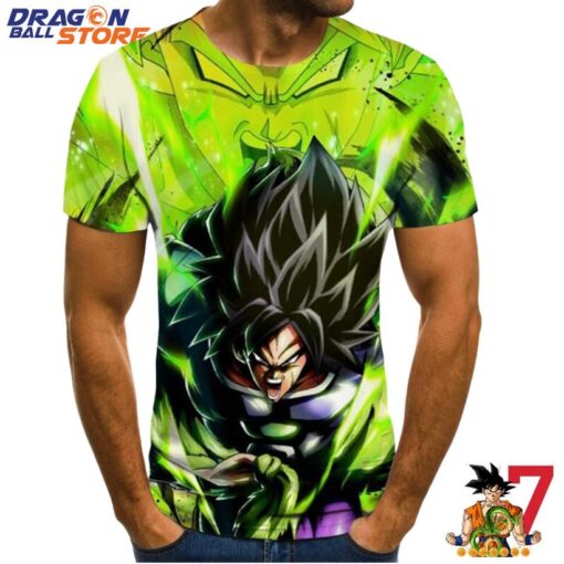 Dragon Ball T-Shirt - Dragon Ball Broly Powerfull Green T-Shirt