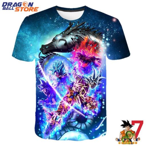 Dragon Ball T-Shirt - Dragon Ball Dark Shenron And Goku Super Saiyan T-Shirt