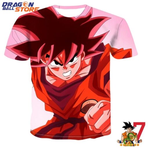 Dragon Ball T-Shirt - Dragon Ball Goku Red Super Saiyan Power T-Shirt